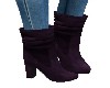 PURPLE SUEDE BOOTS