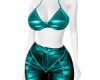 ~B Teal Leather Set