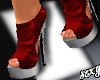 (X)sandals red platform