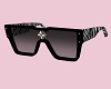 Zebra print shades