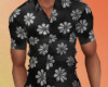 Black/Grey Flower Shirt