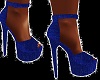 silk blue heels