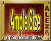 Open Denim Shorts