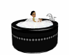 Black & Silver Bath Tub