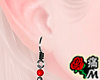 蝶 Devil Book Earring 2