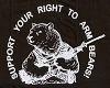 Right to arm bears.