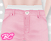 ♥Candy pink rip jean