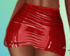 Renna-Red Latex Skirt