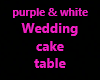 wedding cake table
