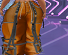 gold punk jeans