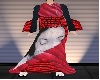 Red gheisha kimono