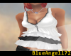 ;ba;white pleated top