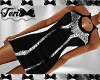 Black Silver Mini Dress