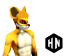 yellow fox male furry