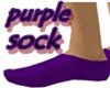 purple ankle sock