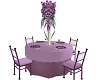lilac guest wed table