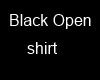 Black Open Shirt
