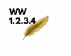 DJ feathers Gold