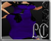 BBW~Purple Goth Gown