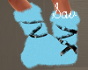 Sky Blue Fur Boots