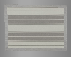 K grey striped rug