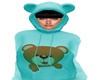 K. Bear Hoodie Blue