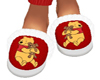 ~S~ Pooh Ted Slippers