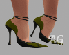 Black-Green Heels