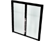 V-Glass Door