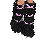 pink black fluffs noshoe