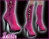 Laced Up Boots PINK