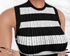 Black Striped Knit Top