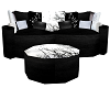 blk/wht Cuddle Couch