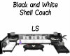 B/W Shell Couch
