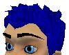 blue messy hair