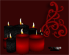 *LRR* red & black candle