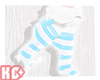 Ko ll Socks+Bow Blue L