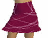 Wine Plaid Skirt