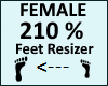 Feet Scaler 210% Female