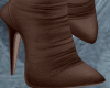 Zip Suede Boots Mocha