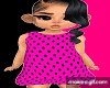 black\hot pink dress