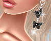 Black Butterfly Earrings