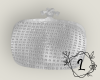 L. Silver party purse