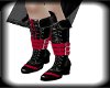 A's black n red boots