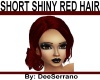 SHORT SHINY RED HAIR