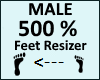 Feet Scaler 500% Male