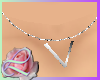 "V" Silver Necklace