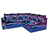 bue butterfly  couch