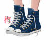 梅 blue sneakers
