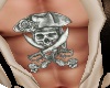 Chest Pirate Skull Tat